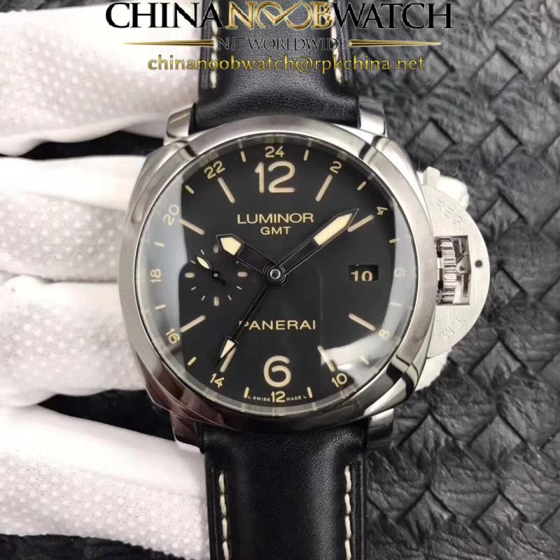 Replica Panerai Luminor GMT 1950 3 Days PAM531 VS V2 Stainless Steel Black Dial Swiss P9003