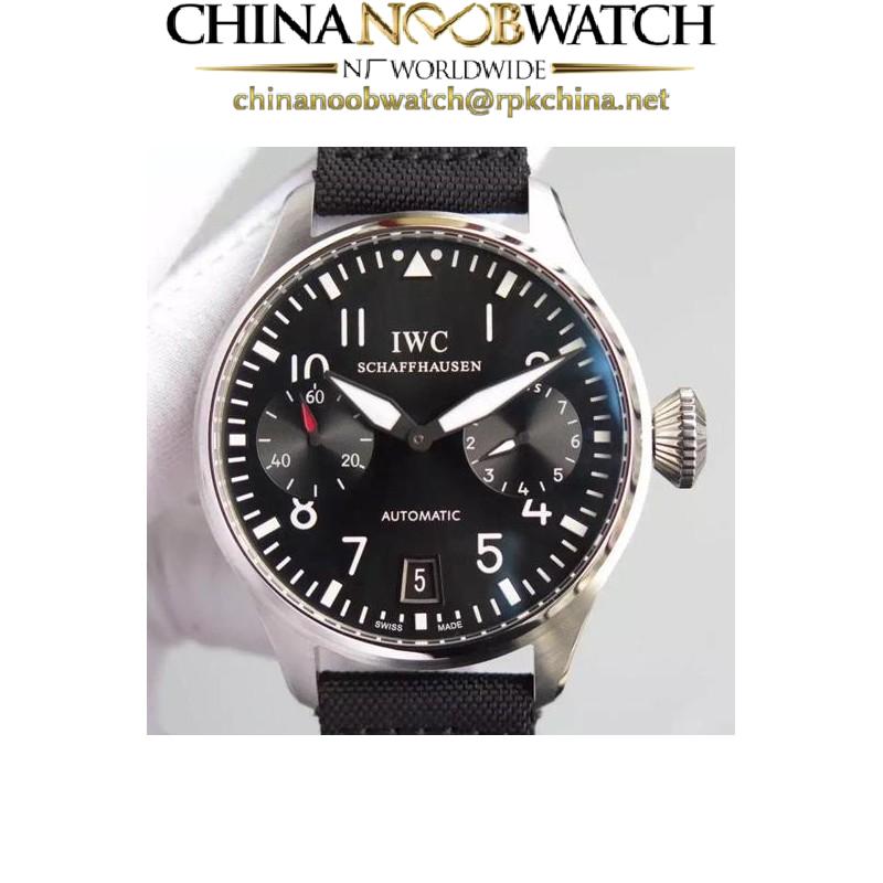 Replica IWC Big Pilot IW500910 Power Reserve Stainless Steel Black Dial Swiss 521111