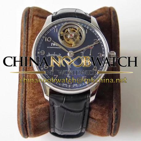 Replica IWC Portugieser Tourbillon Mystere Retrograde IW504601 ZF Stainless Steel Blue Dial Swiss Tourbillon