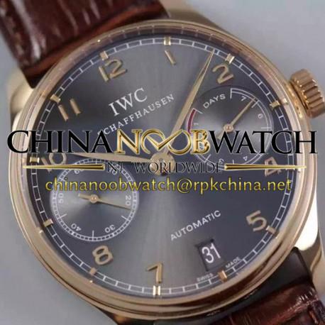 Replica IWC Portuguese IW500702 Power Reserve Rose Gold Gray Dial Swiss IWC 52010