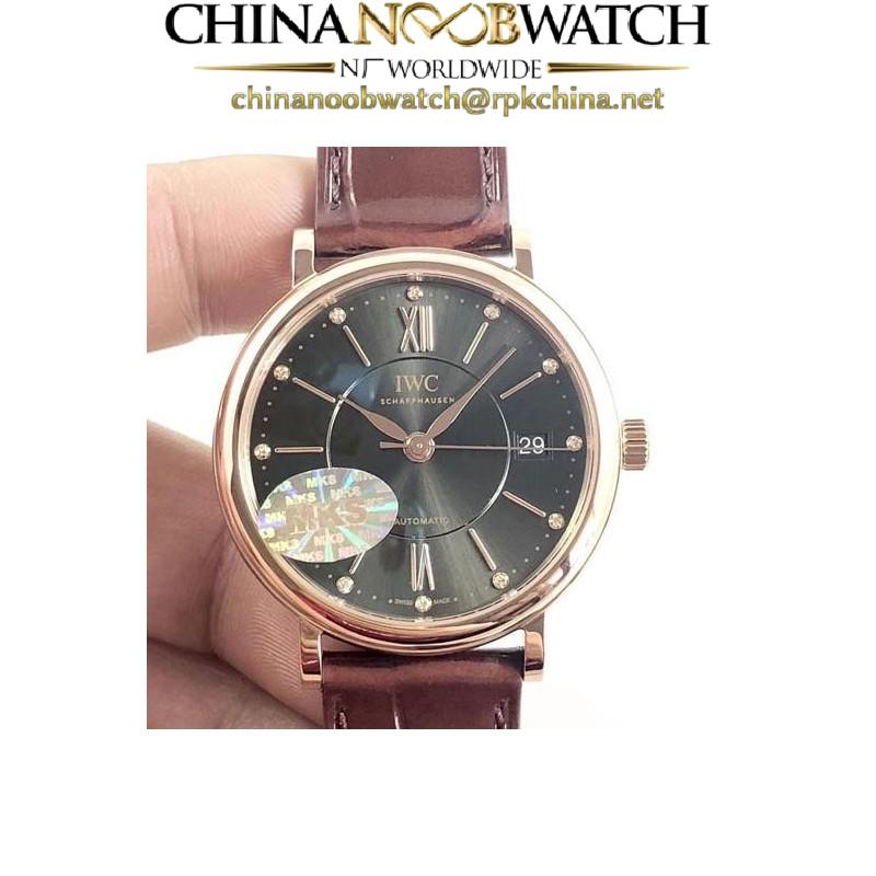 Replica IWC Portofino Automatic 37 IW458116 MK Rose Gold Anthracite Dial M9015