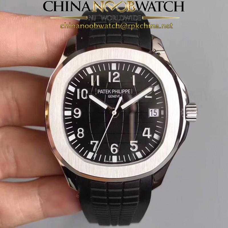 Replica Patek Philippe Aquanaut Jumbo 5167A-001 MP Stainless Steel Black Dial Swiss 324SC