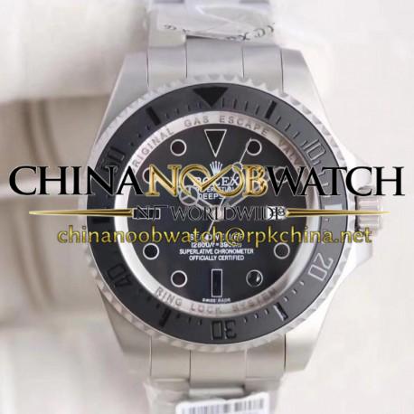 Replica Rolex DEEPSEA Phantom Jacques Piccard 116660 BP Stainless Steel Black Dial Swiss 2836-2