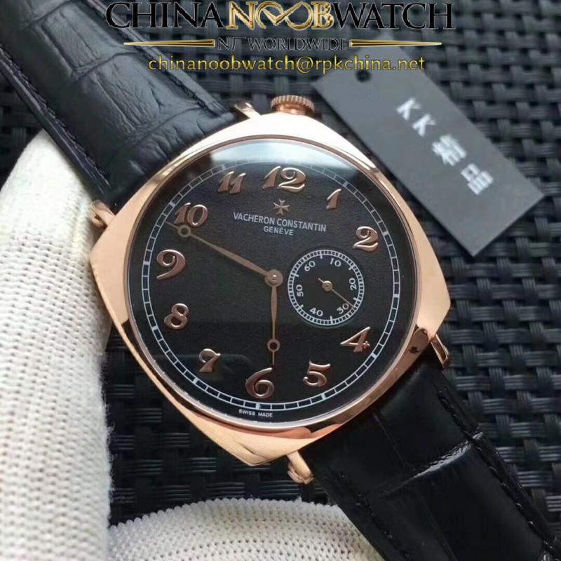 Replica Vacheron Constantin Historiques American 1921 82035/000R-9359 KK Rose Gold Black Dial  Swiss 4400