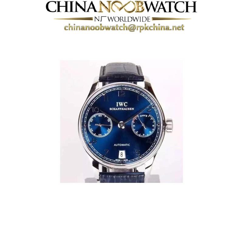 Replica IWC Portuguese IW5007 Power Reserve Stainless Steel Blue Dial Swiss IWC 52010