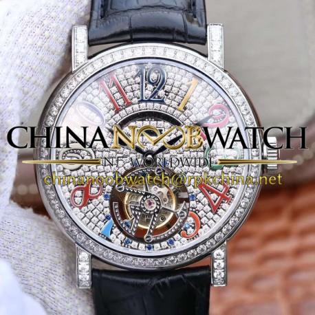 Replica Franck Muller Round Color Dreams Tourbillon TWL Stainless Steel & Diamonds Diamond Dial Swiss Tourbillon