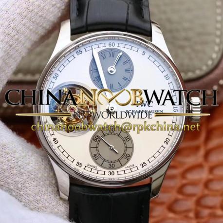 Replica IWC Portugieser Tourbillon Regulator IW544603 ZF Stainless Steel White Dial Swiss Tourbillon