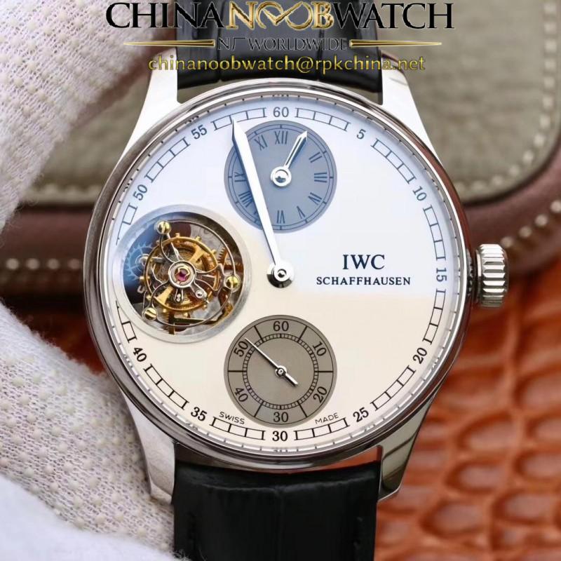 Replica IWC Portugieser Tourbillon Regulator IW544603 ZF Stainless Steel White Dial Swiss Tourbillon