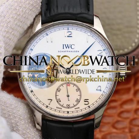 Replica IWC Portugieser Tourbillon IW546301 ZF Stainless Steel White Dial Swiss Tourbillon