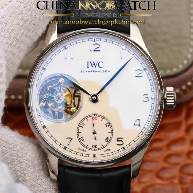 Replica IWC Portugieser Tourbillon IW546301 ZF Stainless Steel White Dial Swiss Tourbillon