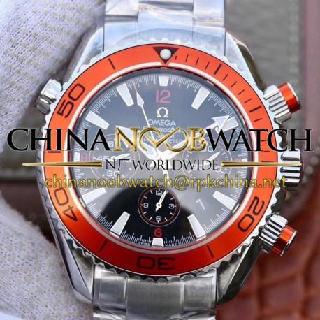 Replica Omega Seamaster Planet Ocean 600M Chronograph 232.30.46.51.01.002 Noob Stainless Steel Black Dial Swiss 7750