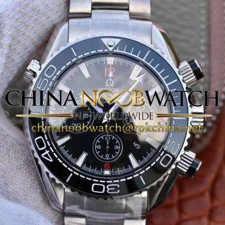 Replica Omega Seamaster Planet Ocean 600M Chronograph 232.30.46.51.01.003 Noob Stainless Steel Black Dial Swiss 7750