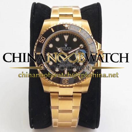 Replica Rolex Submariner Date 116618LN VR Stainless Steel With 18K Yellow Gold Wrapped Black Dial Swiss 2836-2