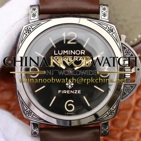 Replica Panerai Luminor Firenze 1950 3 Days PAM972 V9 Stainless Steel Black Dial Swiss P3000