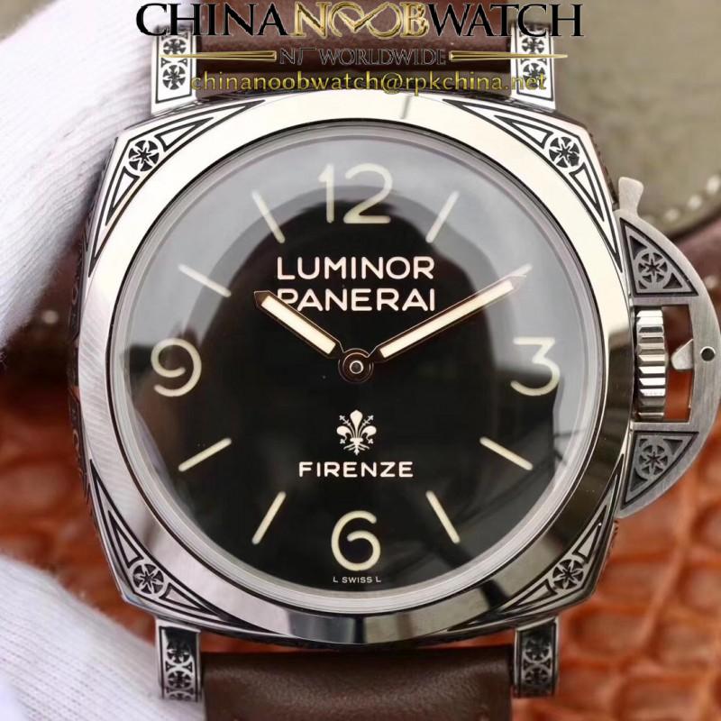 Replica Panerai Luminor Firenze 1950 3 Days PAM972 V9 Stainless Steel Black Dial Swiss P3000