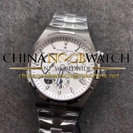 Replica Vacheron Constantin Overseas Dual Time 47450/B01A-9226 TWA Stainless Steel Silver Dial Swiss 1222 SC