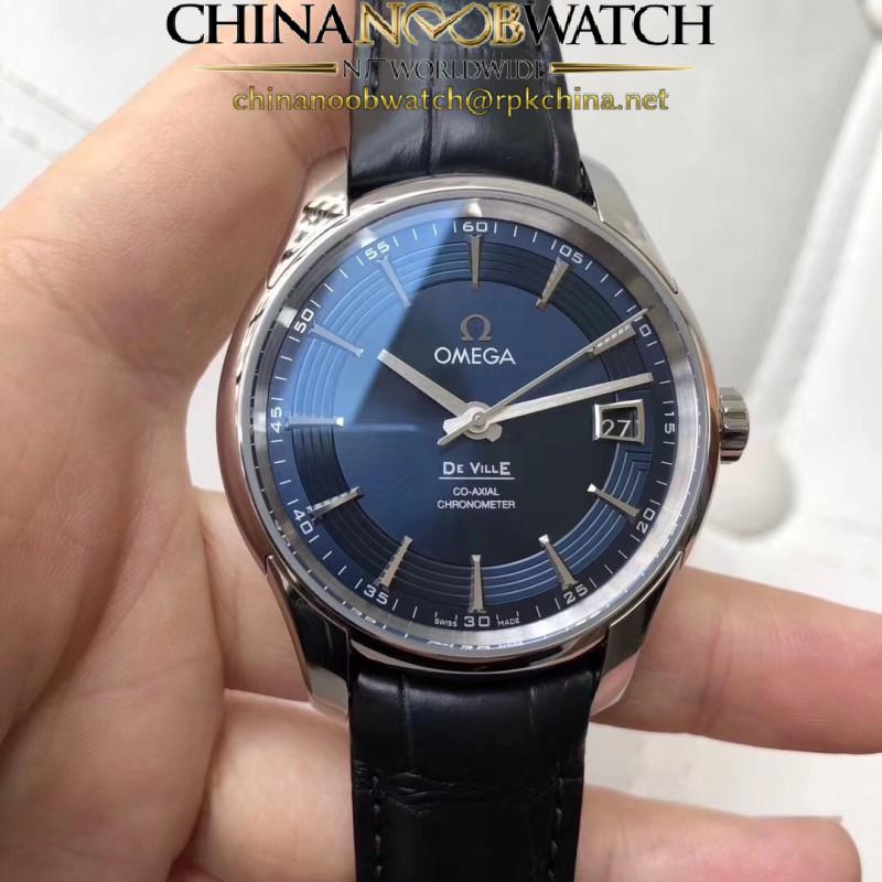 Replica Omega De Ville Hour Vision Co-Axial 41MM 431.33.41.21.03.001 VS Stainless Steel Blue Dial Swiss 8500