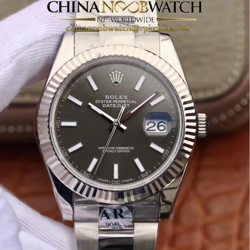 Replica Rolex Datejust II 41MM 126334 AR Stainless Steel 904L Anthracite Dial Swiss 2824-2