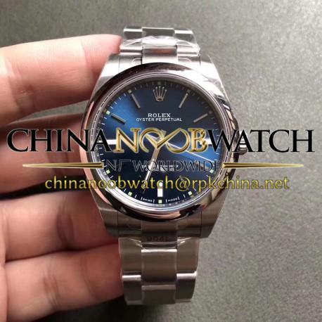 Replica Rolex Oyster Perpetual 39 114300 GM Stainless Steel 904L Blue Dial Swiss 3132