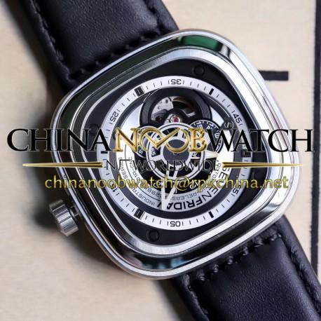 Replica SevenFriday P1B/01 Essence SW Stainless Steel Silver Dial Miyota 82S7