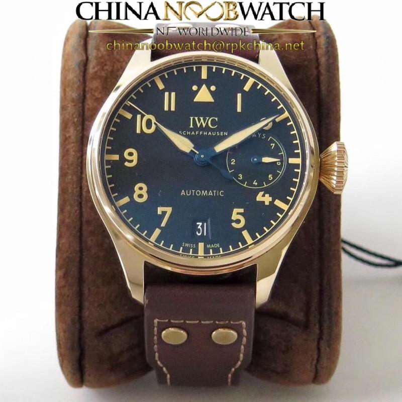 Replica IWC Big Pilot Heritage IW501005 ZF Bronze Black Dial Swiss 52000