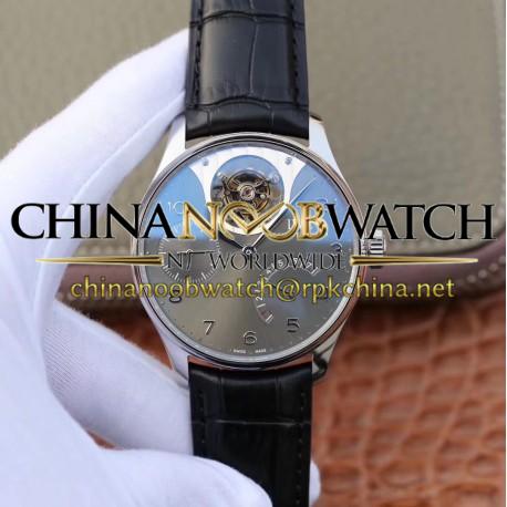 Replica IWC Portuguese Tourbillon Mystery IW504601 ZF Stainless Steel Anthracite Dial Swiss Tourbillon