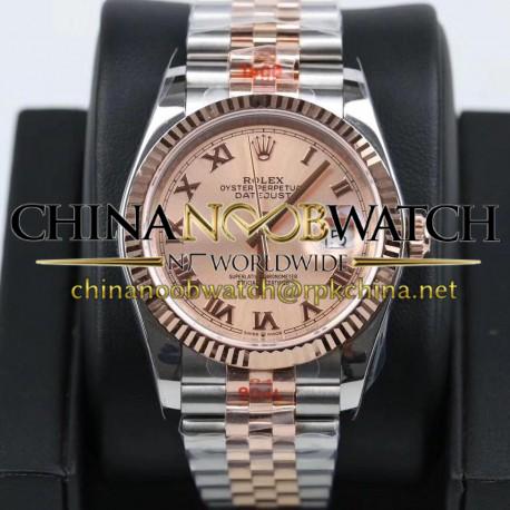 Replica Rolex Datejust 36MM 116231 GM Stainless Steel 904L & Rose Gold Rose Gold Dial Swiss 2824-2