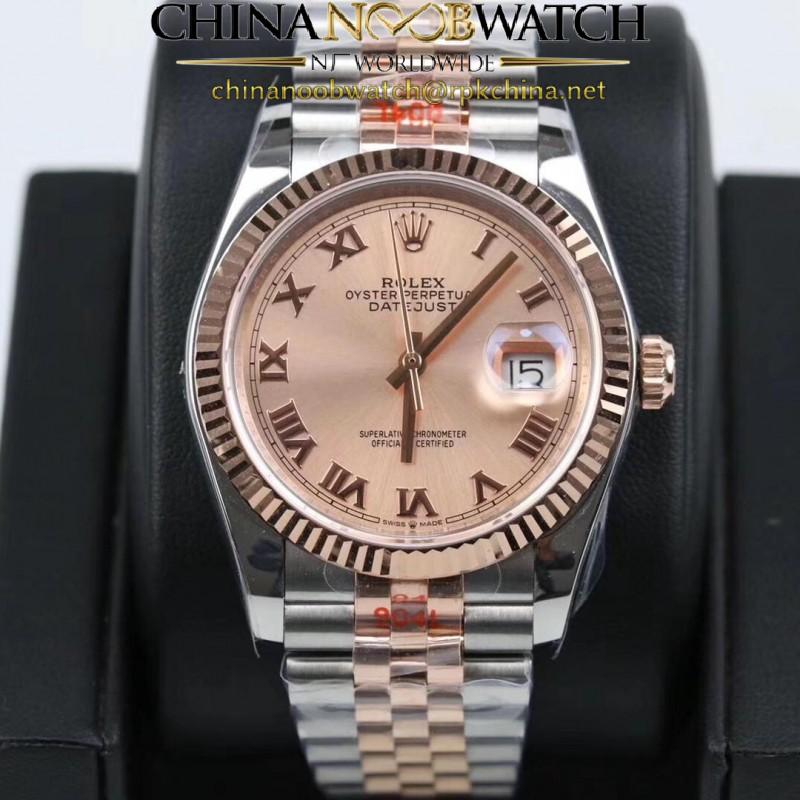 Replica Rolex Datejust 36MM 116231 GM Stainless Steel 904L & Rose Gold Rose Gold Dial Swiss 2824-2