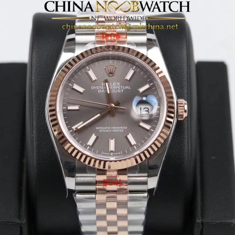 Replica Rolex Datejust 36MM 116231 GM Stainless Steel 904L & Rose Gold Anthracite Dial Swiss 2824-2