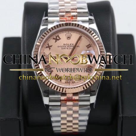 Replica Rolex Datejust 36MM 116231 GM Stainless Steel 904L & Rose Gold Rose Gold Dial Swiss 2824-2