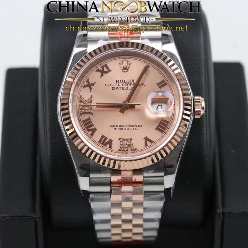 Replica Rolex Datejust 36MM 116231 GM Stainless Steel 904L & Rose Gold Rose Gold Dial Swiss 2824-2