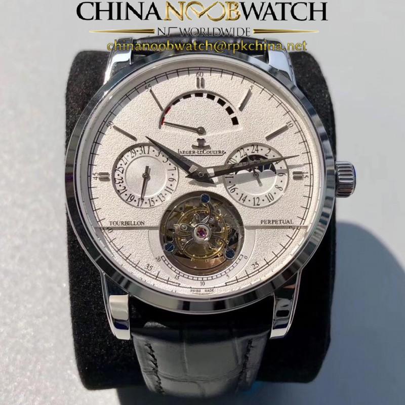 Replica Jaeger-LeCoultre Master Grande Tradition Tourbillon Noob Stainless Steel White Dial Swiss Tourbillon