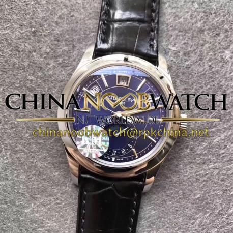 Replica Patek Philippe Annual Calendar 5205G-013 KM Stainless Steel Blue Dial Swiss 324SQALU 24H/206