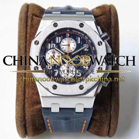 Replica Audemars Piguet Royal Oak Offshore Navy 26470ST.OO.A027CA.01 JF V2 Stainless Steel Blue Dial Swiss 3126