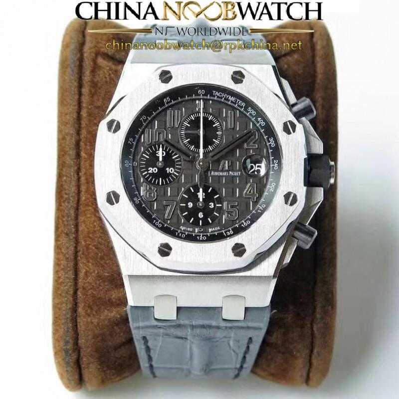 Replica Audemars Piguet Royal Oak Offshore Chronograph 26470ST.OO.A104CR.01 JF V2 Stainless Steel Black Dial Swiss 3126