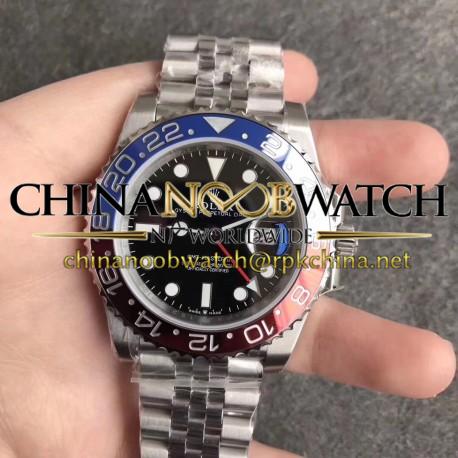 Replica Rolex GMT-Master II 126710BLRO EW Stainless Steel Black Dial Swiss 2836-2