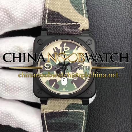 Replica Bell & Ross BR 03-92 PVD Bape Noob V3 PVD Camouflage Apes Dial M9015