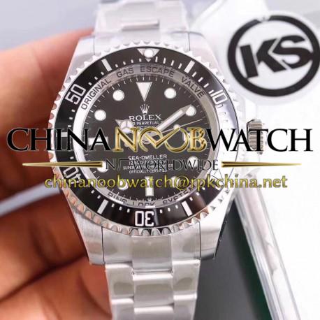 Replica Rolex DEEPSEA 126600 KS Stainless Steel Black Dial Swiss 2836-2