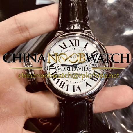 Replica Ballon Bleu De Cartier 42MM W69016Z4 V6 Stainless Steel Silver Dial Seiko NH05A