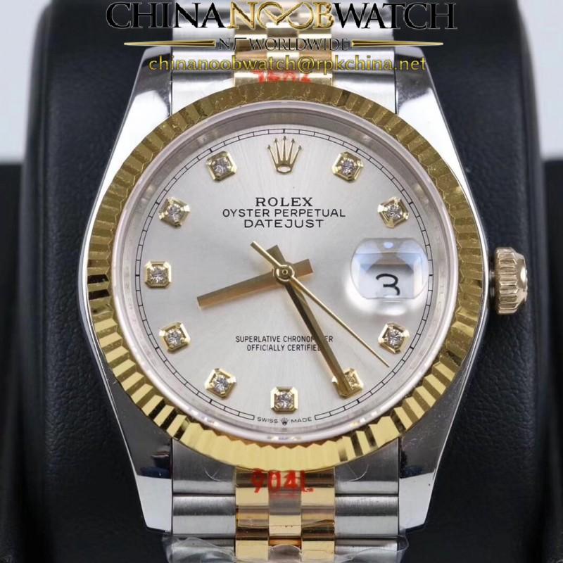 Replica Rolex Datejust 36MM 116233 GM Stainless Steel 904L & Yellow Gold Silver Dial Swiss 2824-2