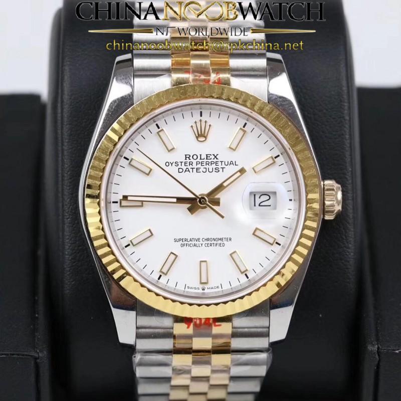 Replica Rolex Datejust 36MM 116233 GM Stainless Steel 904L & Yellow Gold White Dial Swiss 2824-2