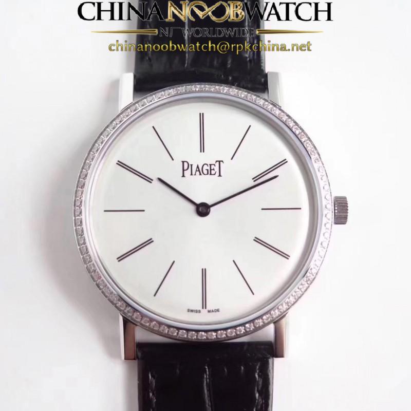 Replica Piaget Altiplano G0A29165 OX Stainless Steel & Diamonds White Dial M9015