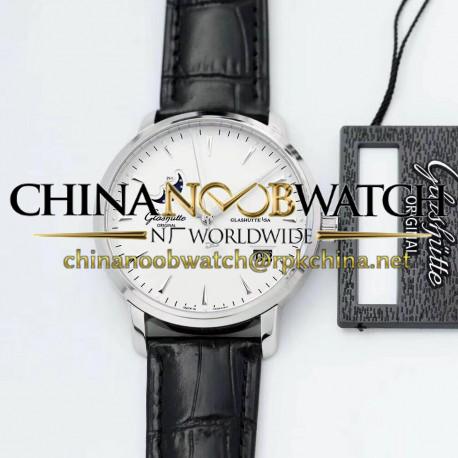 Replica Glashutte Senator Excellence Panorama Date Moon Phase 1-36-04-05-02-02 ETC Stainless Steel White Dial Swiss 36-04