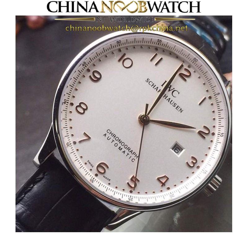 Replica IWC Portuguese Stainless Steel White Dial Swiss IWC 89000