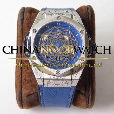 Replica Hublot Big Bang Sang Titanium Blue 415.NX.7179.VR.1704.MXM18 TMF Titanium Blue Dial Swiss HUB1213 UNICO Manufacture