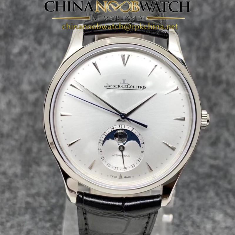 Replica Jaeger-LeCoultre Master Ultra Thin Moon 1368420 GF Stainless Steel Silver Dial Swiss JLC 925