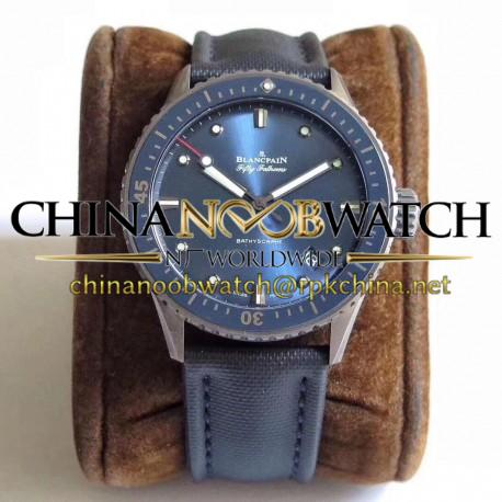 Replica Blancpain Fifty Fathoms Bathyscaphe 5000-0240-O52A ZF Ceramic Shiny Blue Dial Swiss 1315