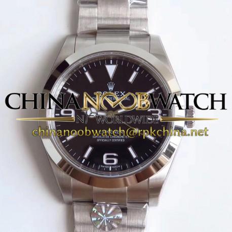 Replica Rolex Explorer 214270 AR Stainless Steel 904L Black Dial Swiss 3132