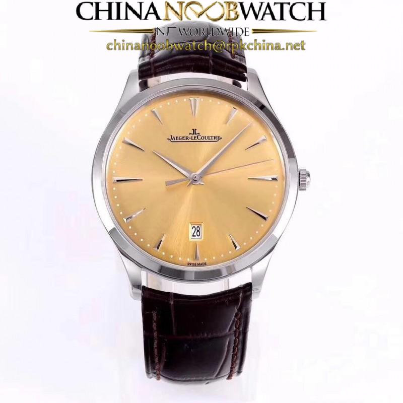 Replica Jaeger-LeCoultre Master Ultra Thin Date 1288420 ZF Stainless Steel Champagne Dial Swiss JLC 899/1