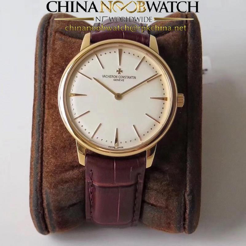 Replica Vacheron Constantin Patrimony 81180/000J-9118 KZ Yellow Gold Silver Dial Swiss VC1400